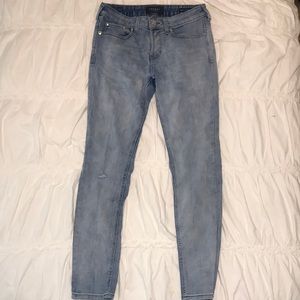 Pacsun light blue wash denim skinny jeans